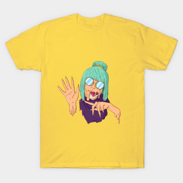 Psychodelic Girl T-Shirt by artub